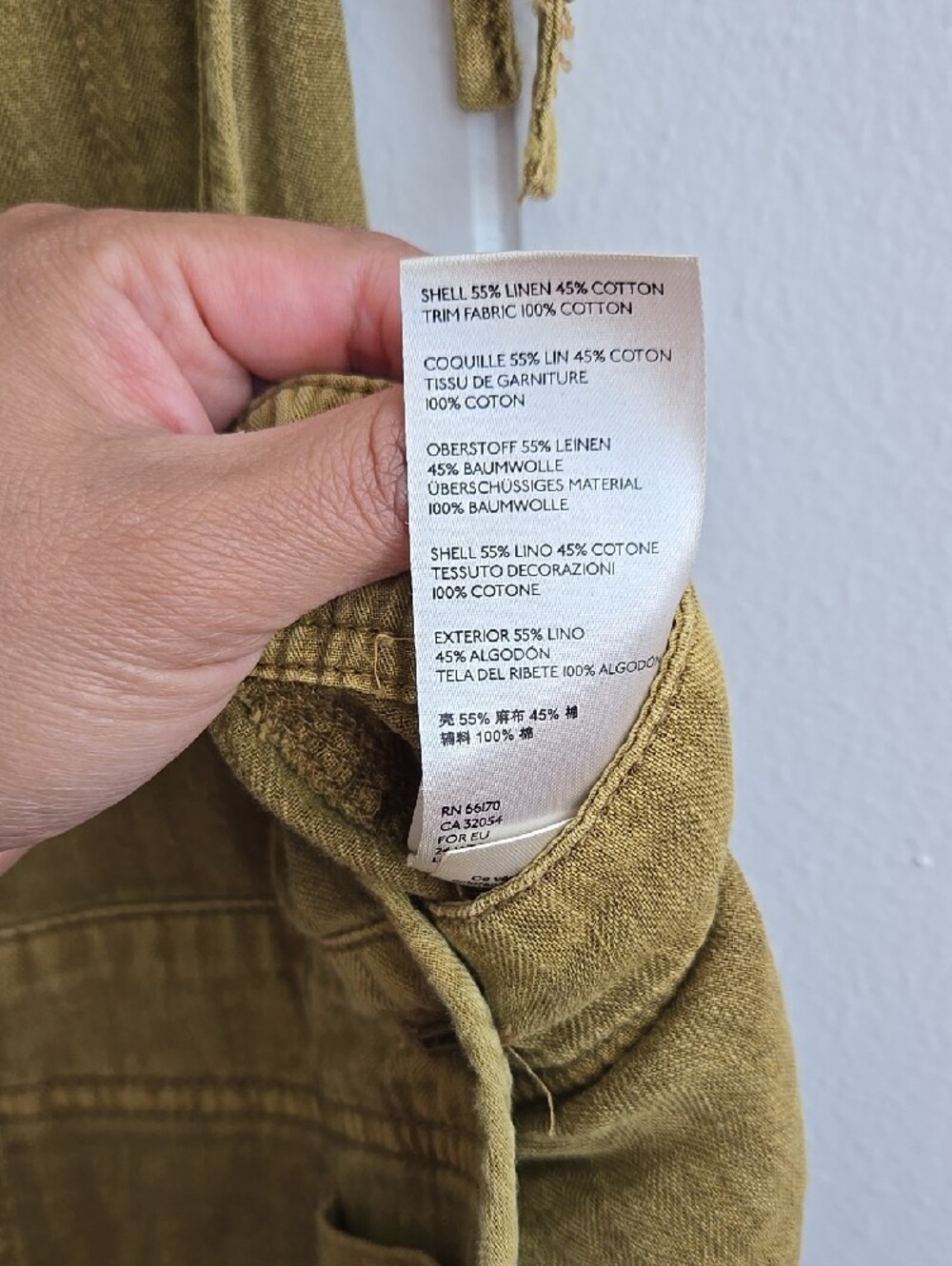 Free People Linen Blend Natural Sights Overalls Size L - Picture 7 of 16